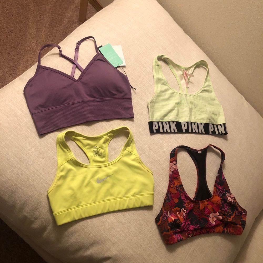 Bundle of 4 sports bras size XS/S